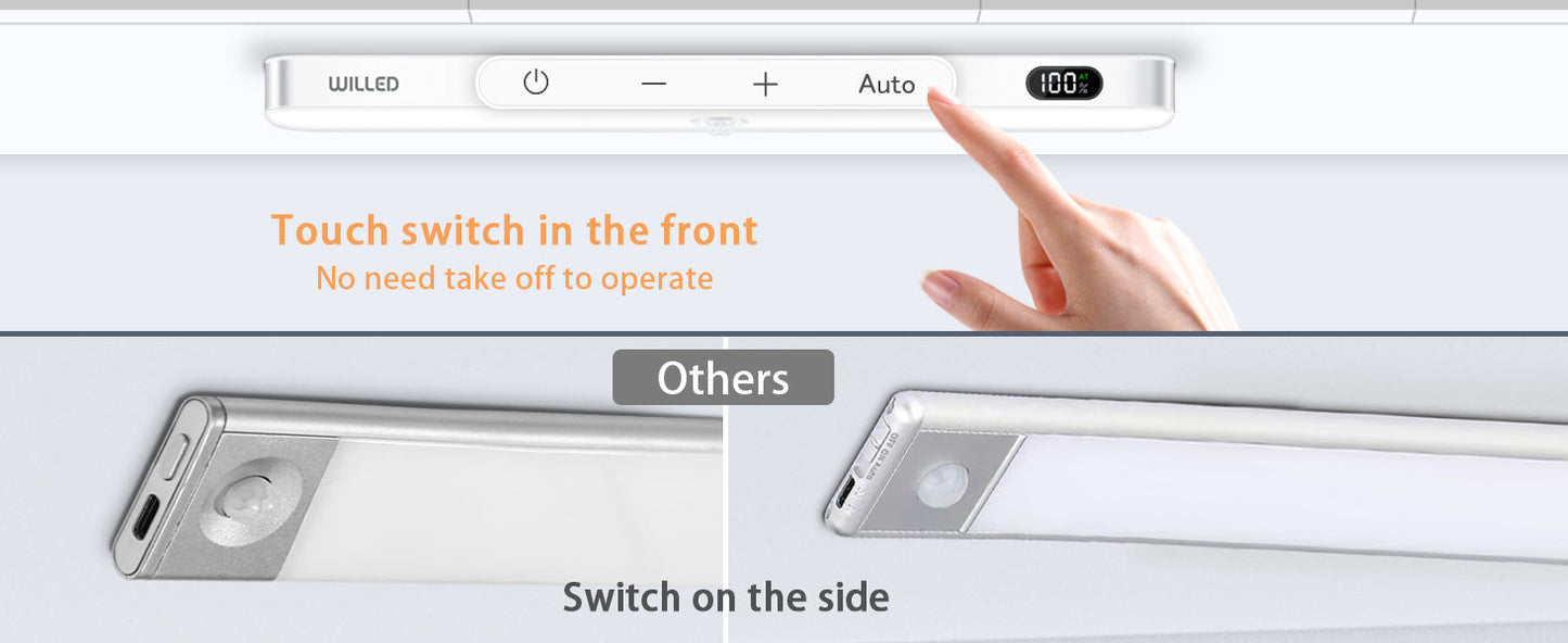 WILLED  Motion Sensor Cabinet Light Battery Display